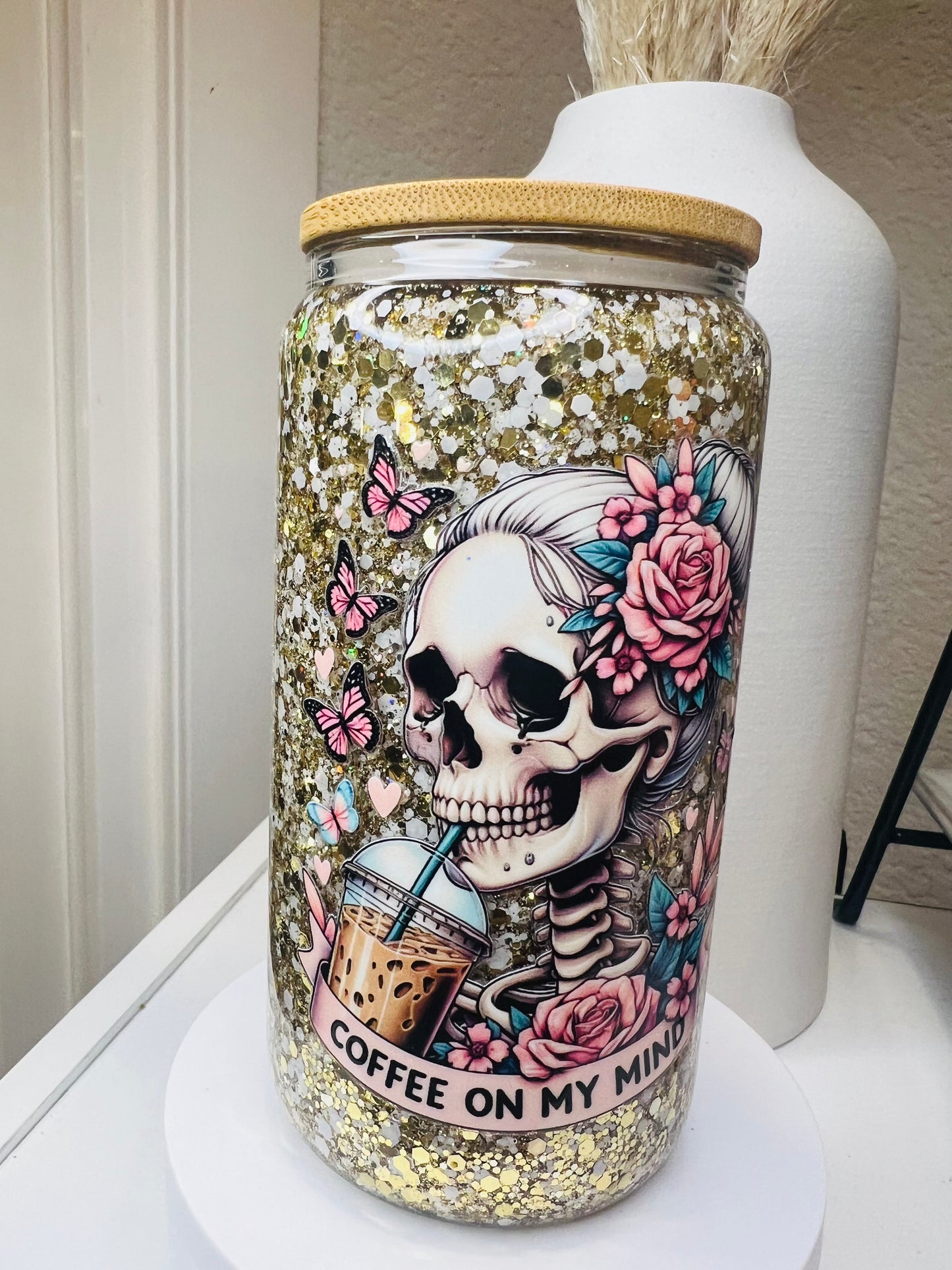 Coffee on My Mind Snow Globe Tumbler