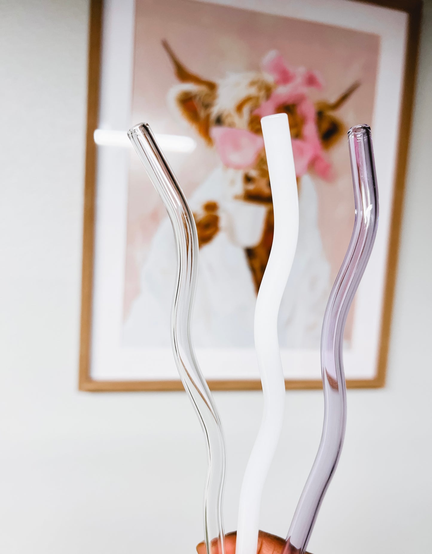 16oz Wavy Glass Straws