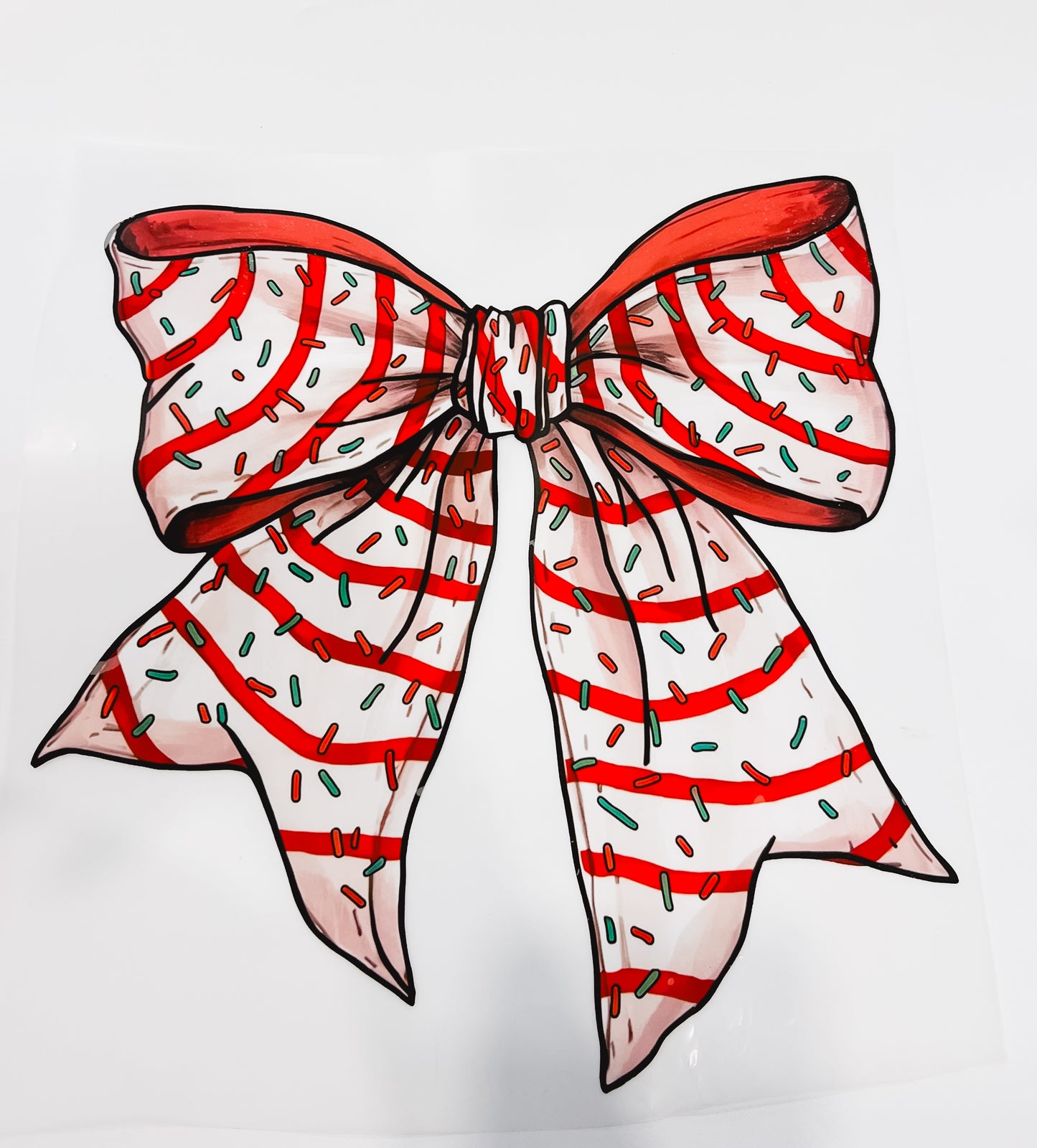 73-Christmas Cake Bow