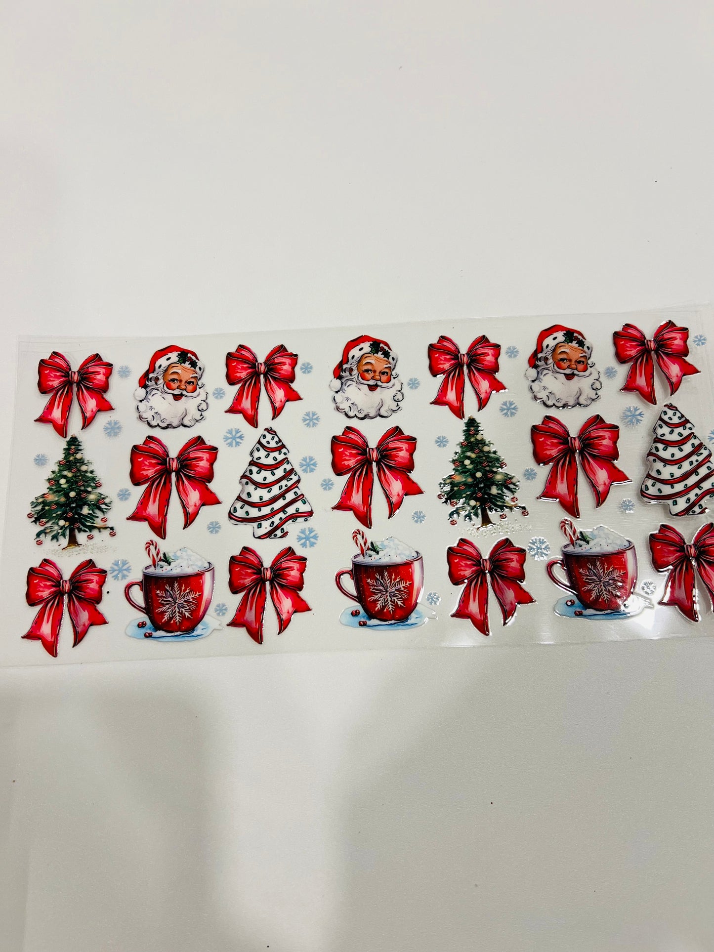 2628-Santa Bows & Trees