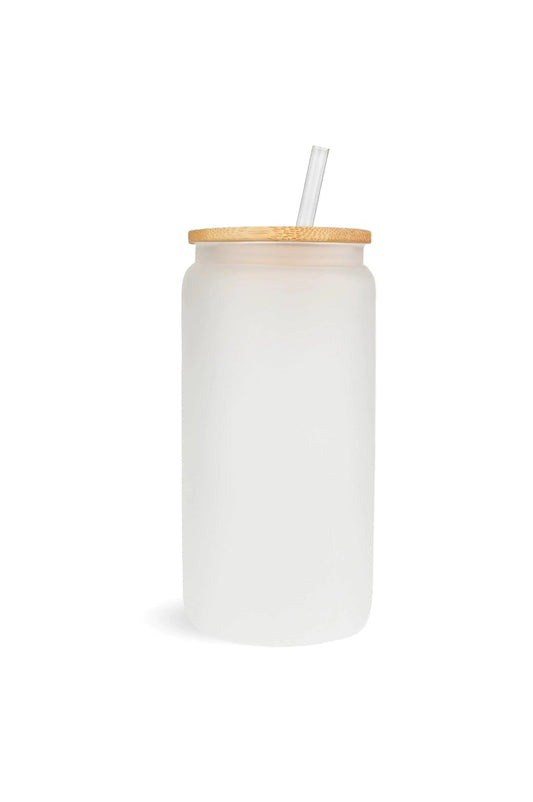 Glass Can Tumbler (No Glitter)