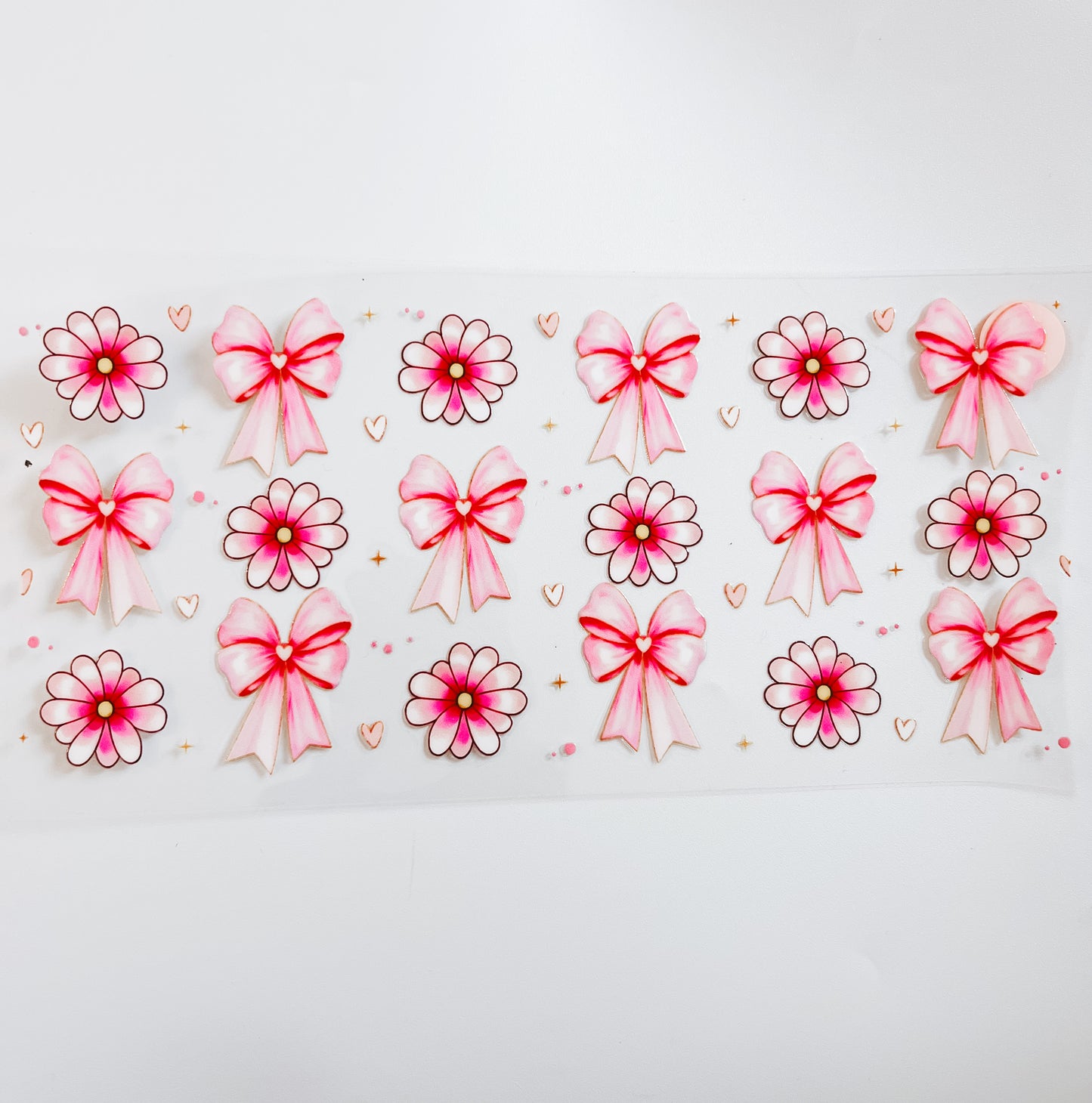 2990-Pink Bows & Flowers