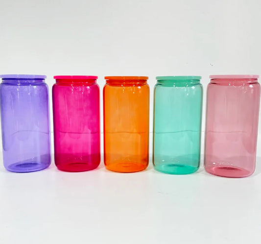 Color Glass Cans