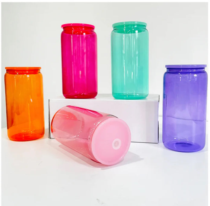 Color Glass Cans