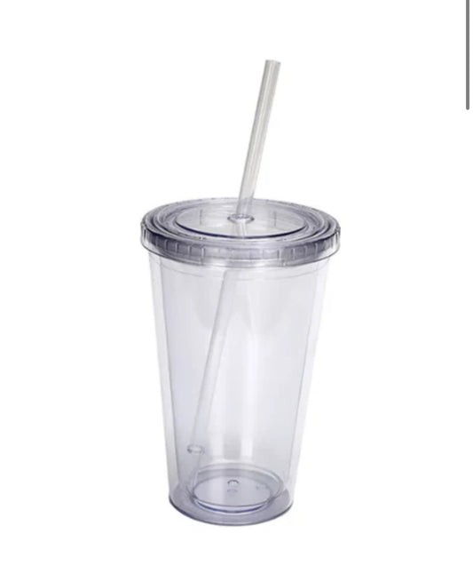 Acrylic Snow Globe Tumbler