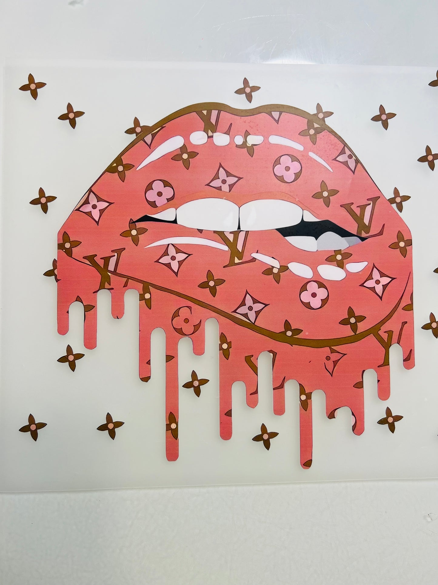 684-Pink Designer Drip Lips