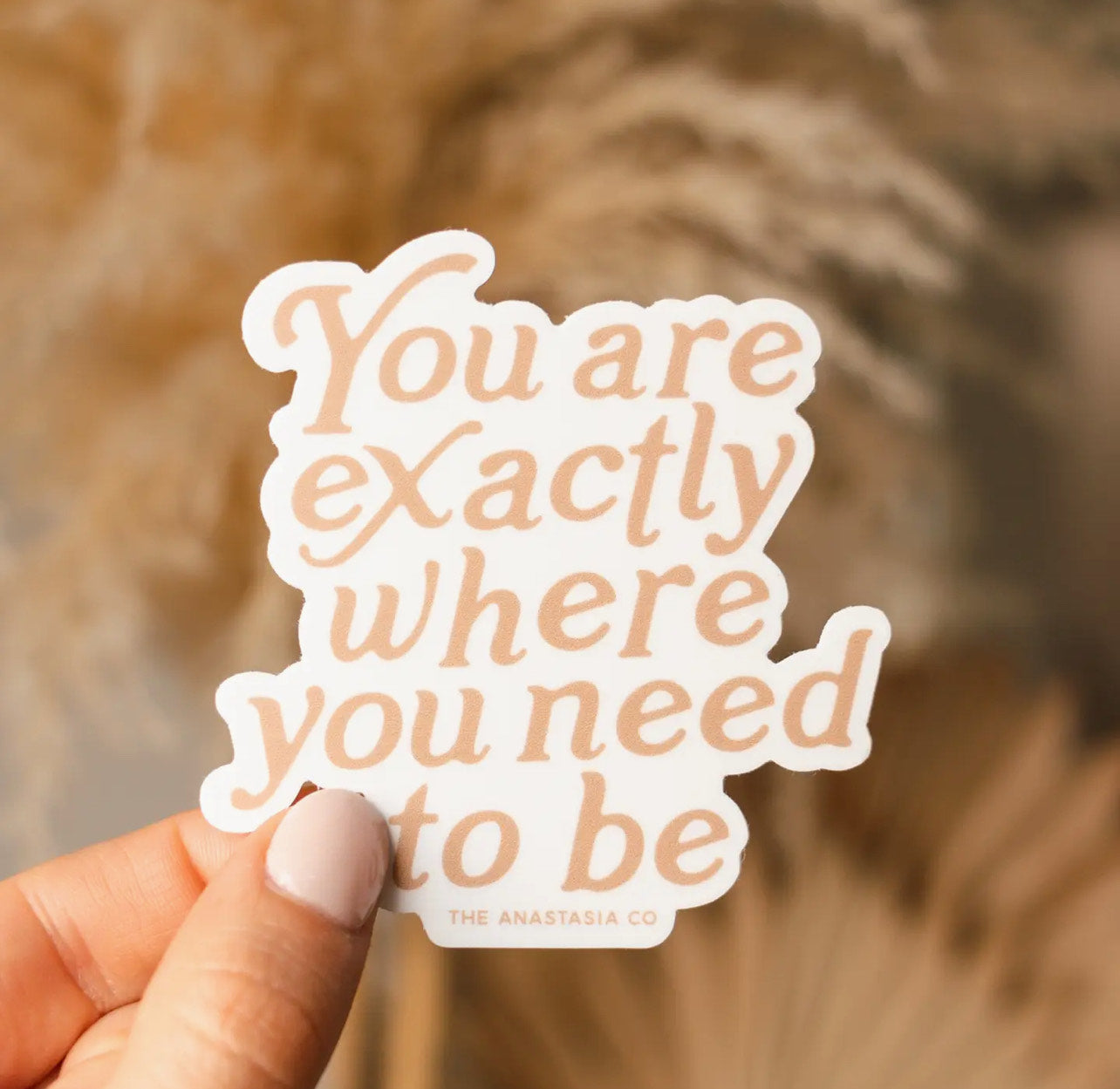 You are Exactly Where you Need to Be Sticker