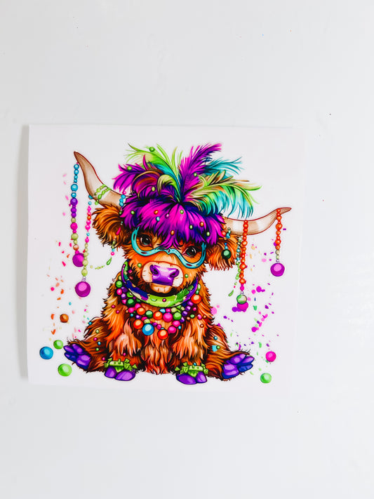 #887-Mardi Gras Cow