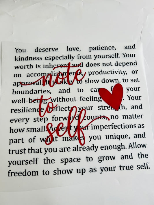 612-Note To Self