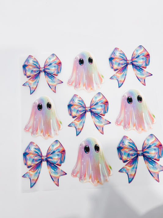 344-Iridescent Ghost & Bows