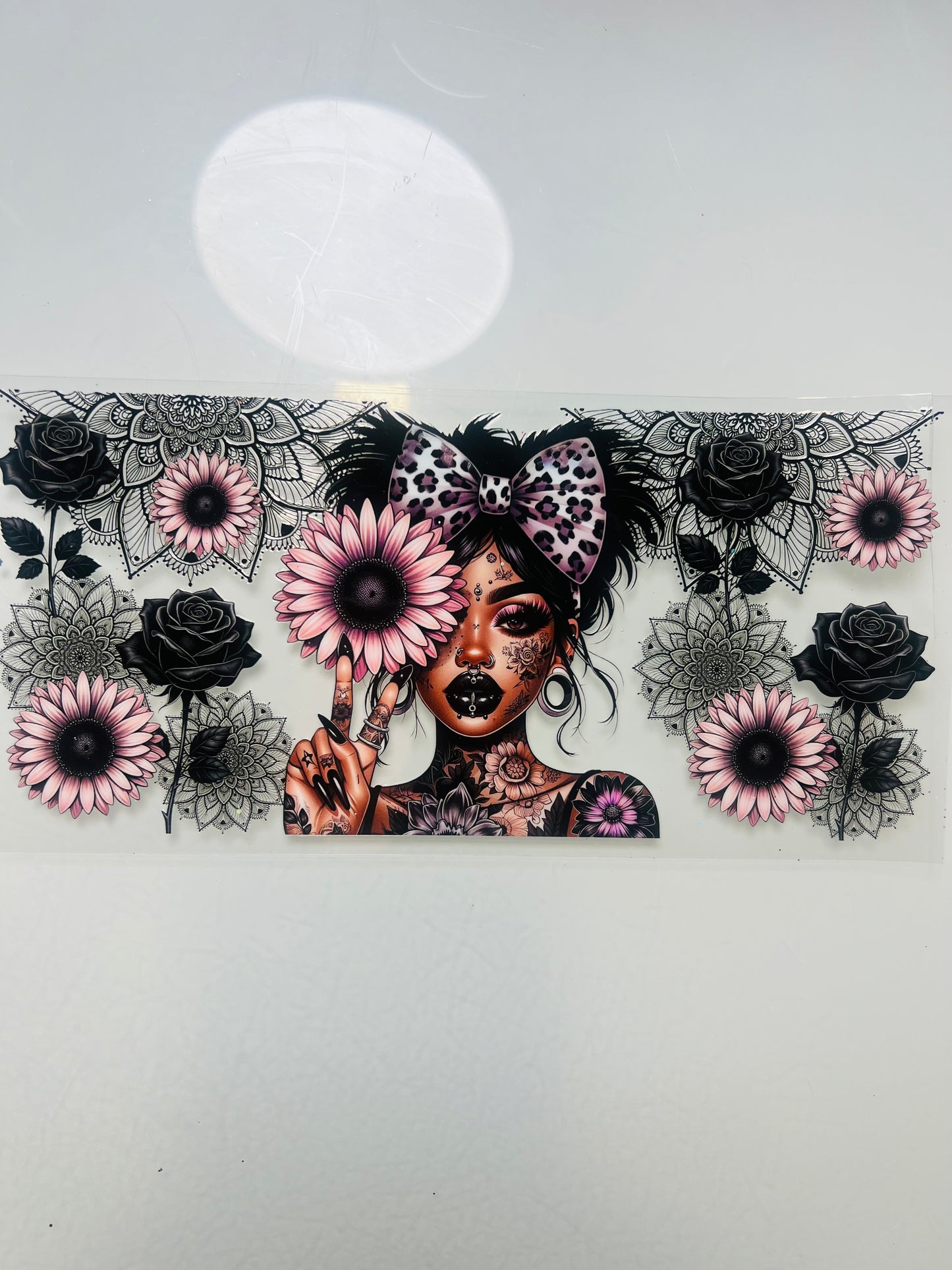 3113-Flower Tattoo Girl
