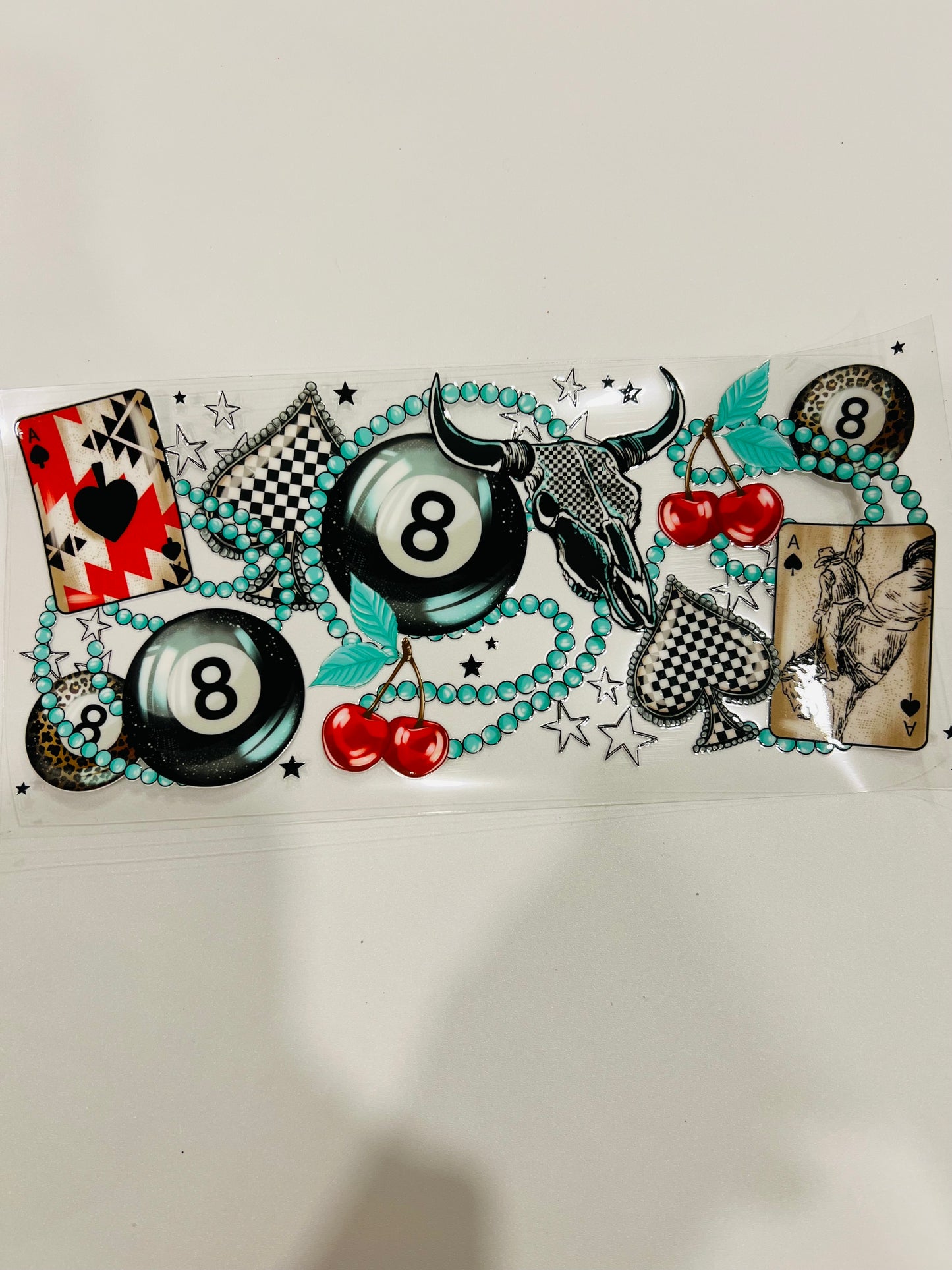 2572-Trendy 8 Ball & Spade