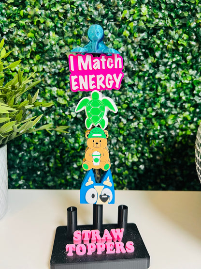 Acrylic Straw Toppers