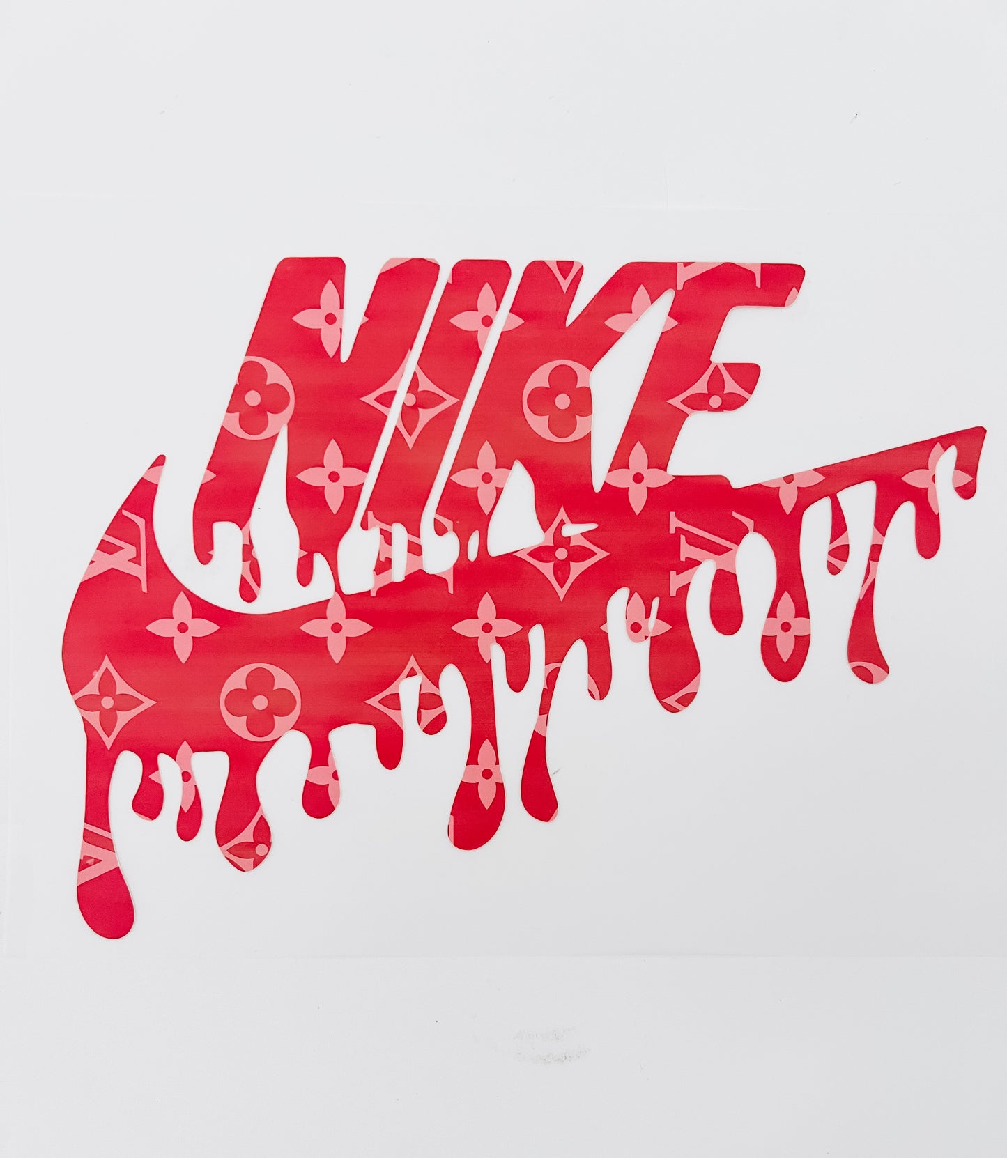 574-Pink and White Designer Drip