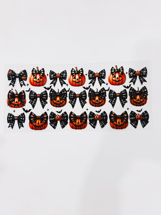2531-Plaid Pumpkin Bow