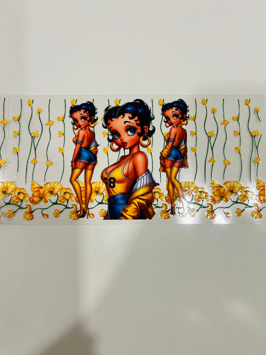 2647-Yellow Floral Betty