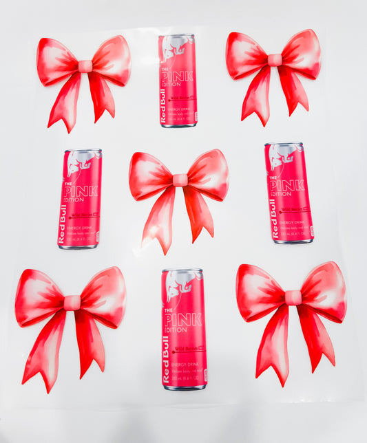 21-Pink Energy Drink & Bows
