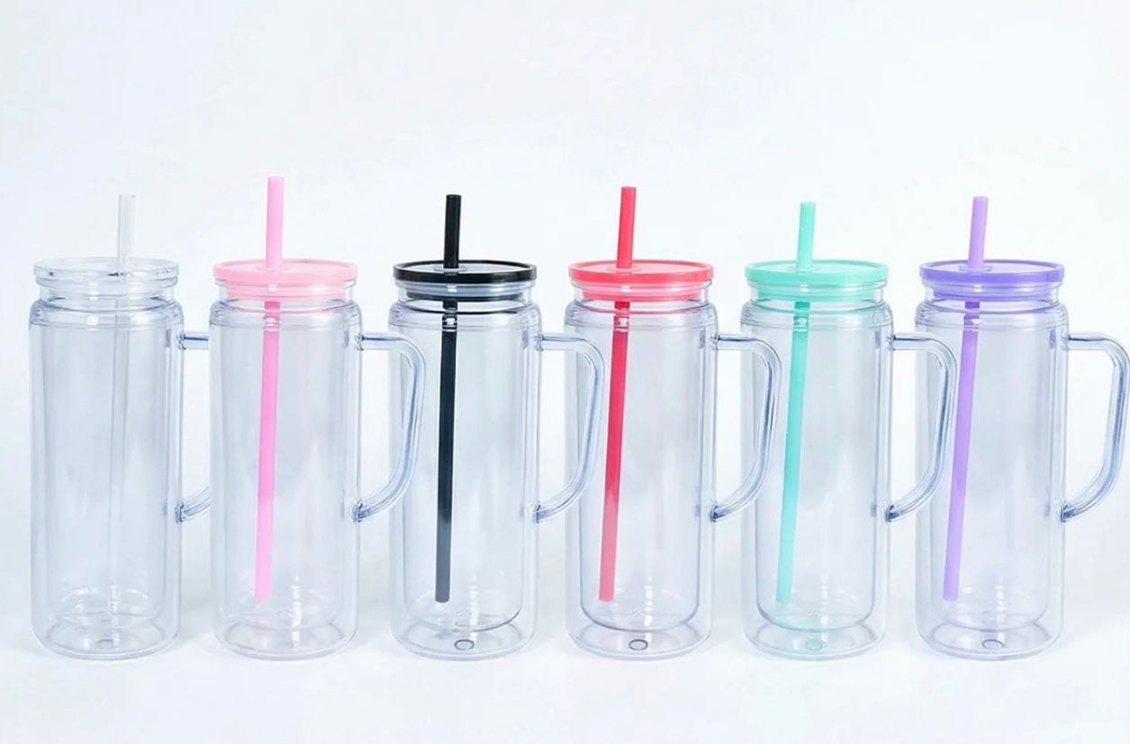 20oz Acrylic Snow Globe with Handle