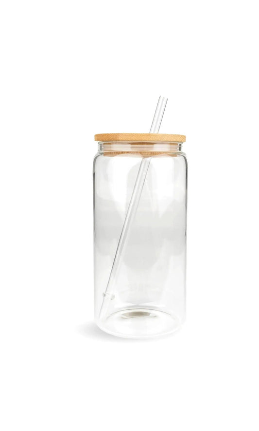 Glass Can Tumbler (No Glitter)