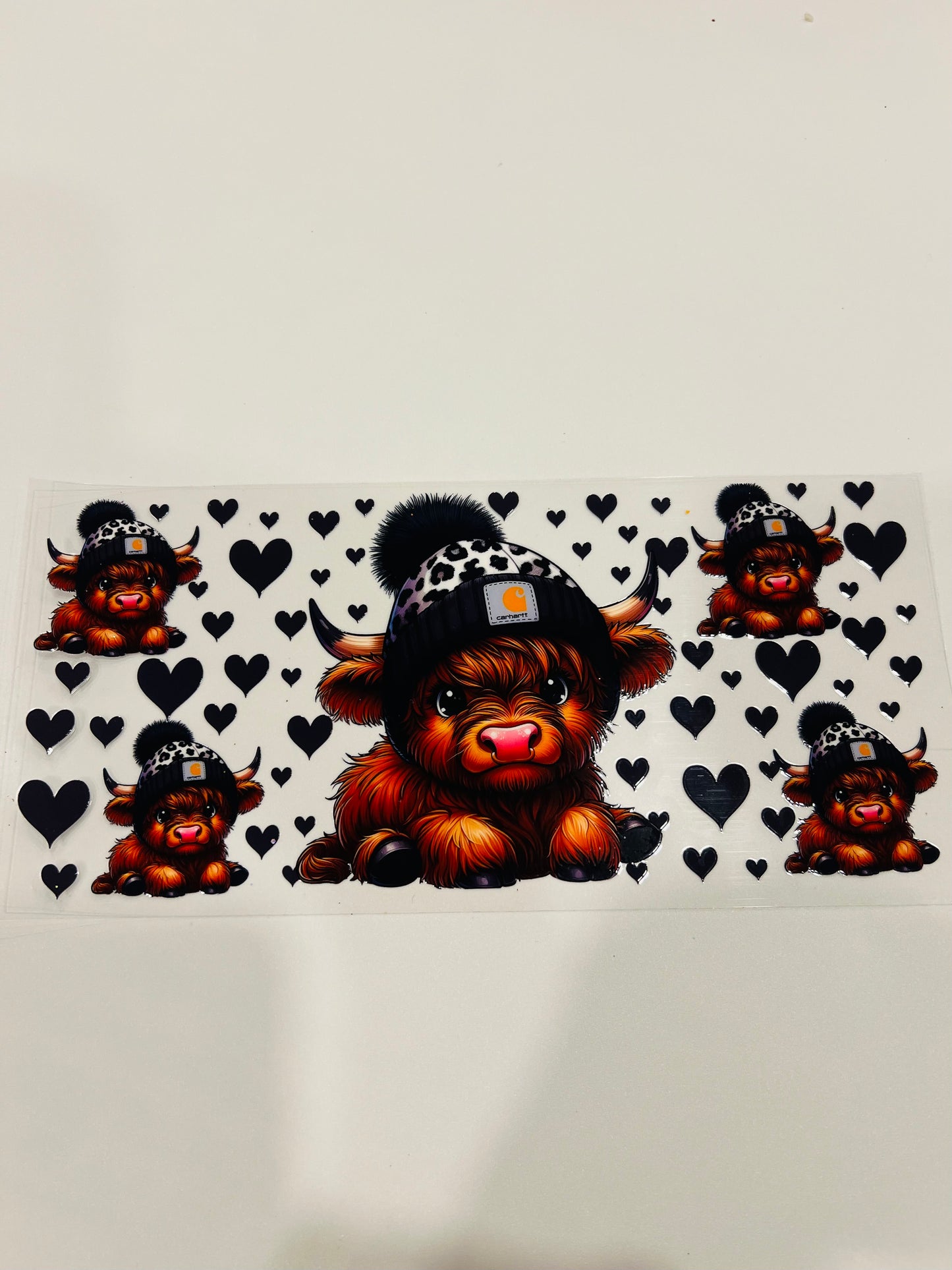 2589-Black Beanie Cow