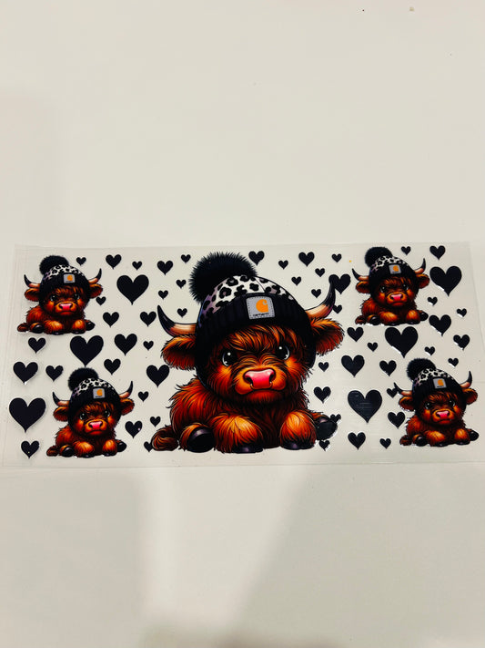 2589-Black Beanie Cow