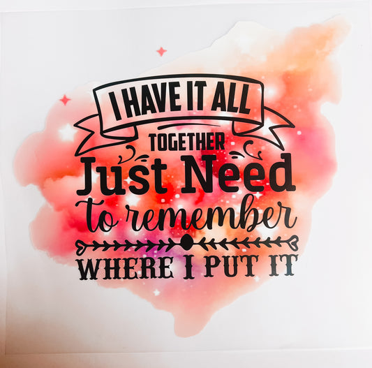 #204-I have it All Together