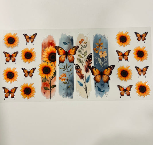 2838-Sunflower Butterflies