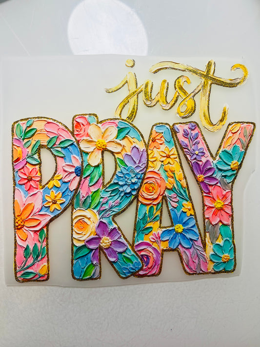 804-Floral Just Pray