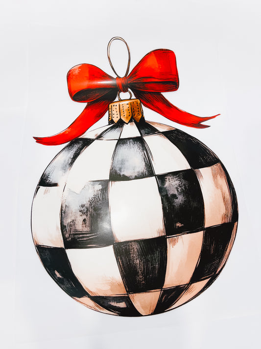 25-Checkered Ornament