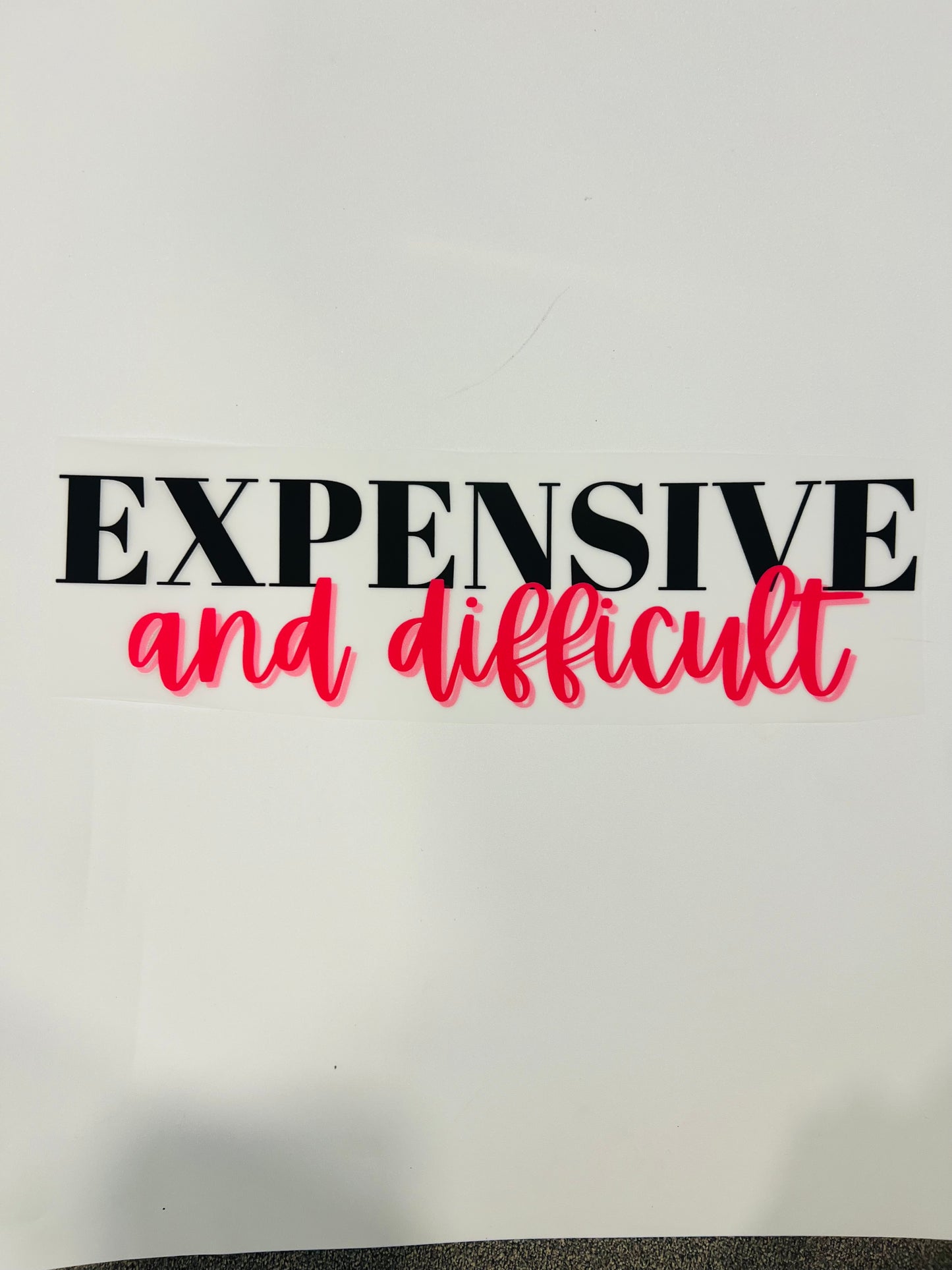 563-Expensive and Difficult