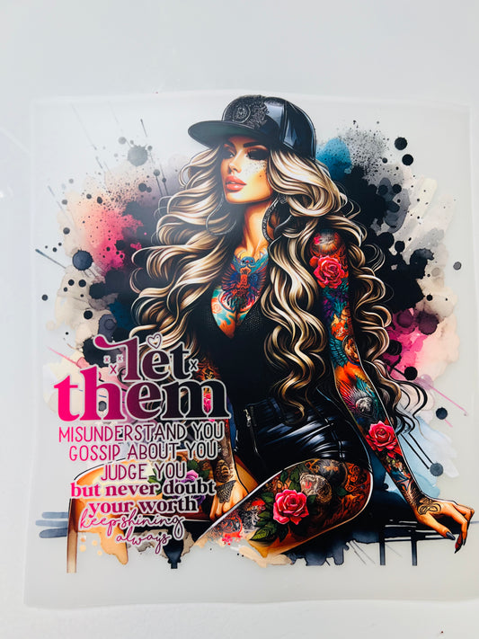 720-Let Them Tattoo Girl
