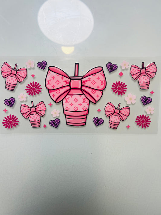 3128-Pink Designer Coffee Cup