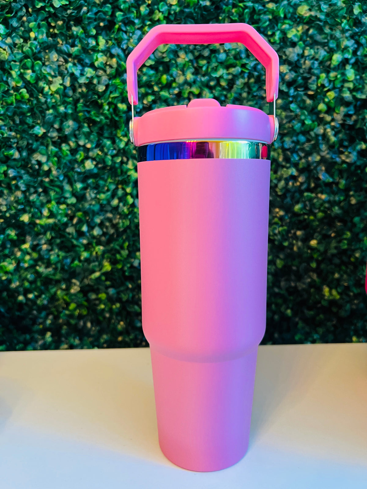 30oz Flip Straw Stainless Steel Tumbler