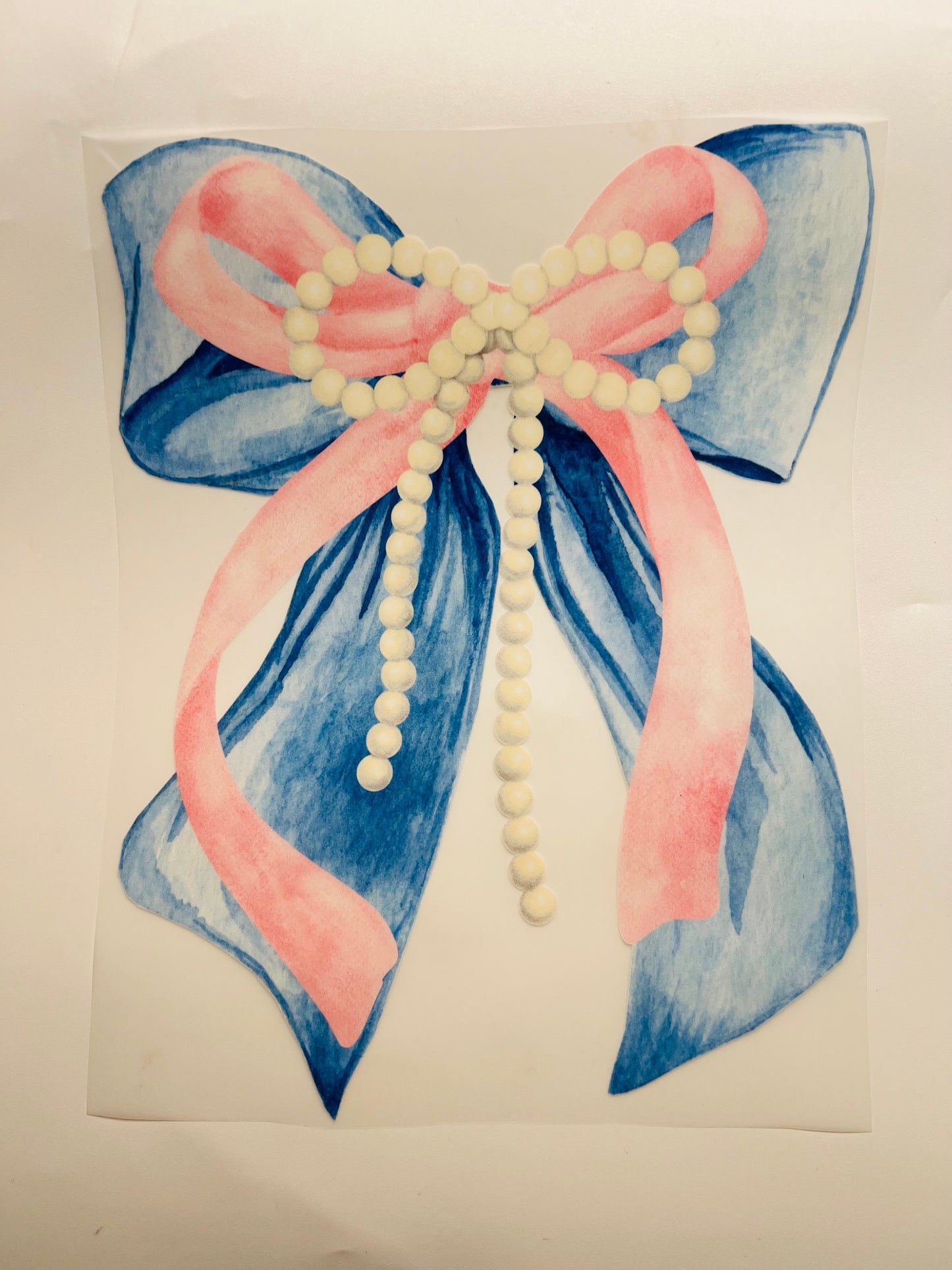 643-Pink & Blue Bow