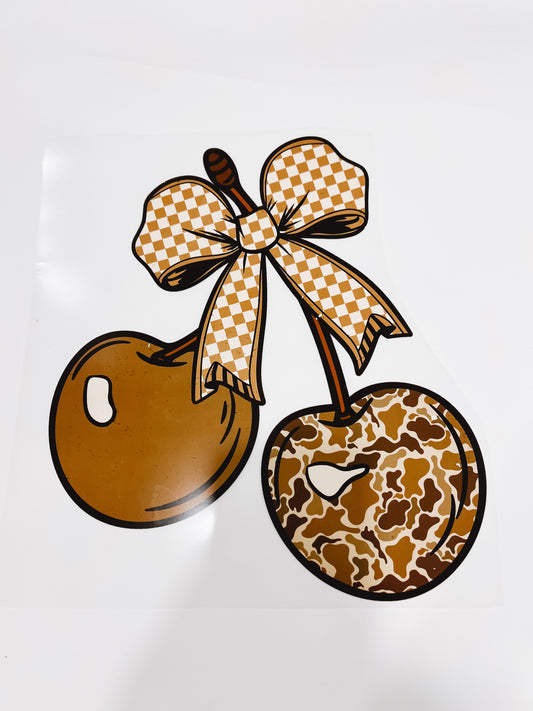 378-Camo Cherry Bow