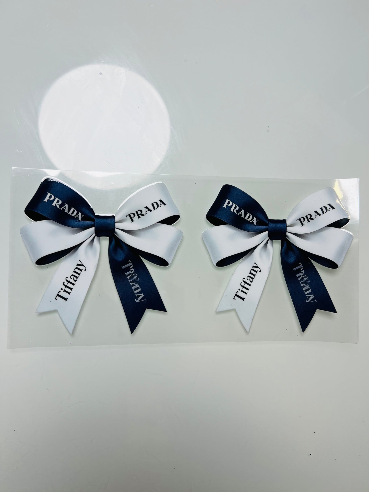 3180-Black & White Designer Bow