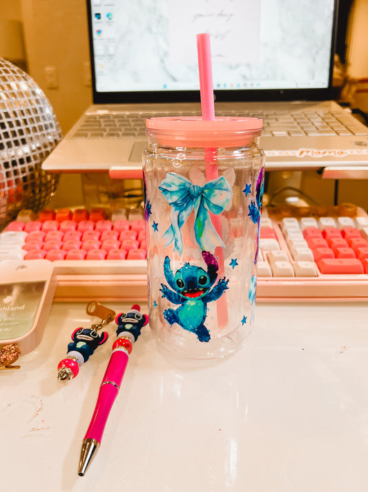 Blue Alien Snowglobe Set