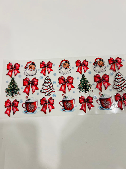 2628-Santa Bows & Trees