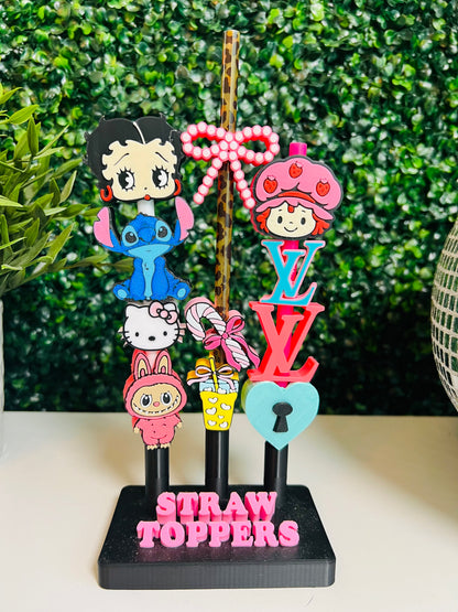 Acrylic Straw Toppers