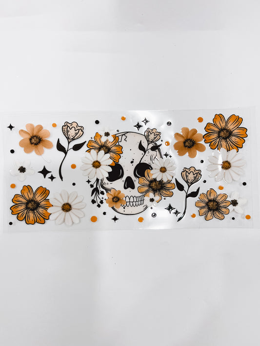 2940-Floral Skull