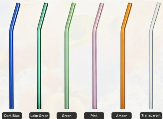 Glass Bent Straws