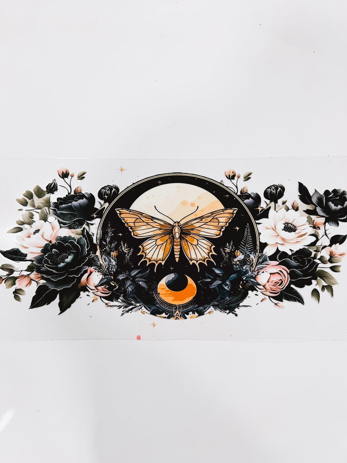 2499-Black Floral Moth