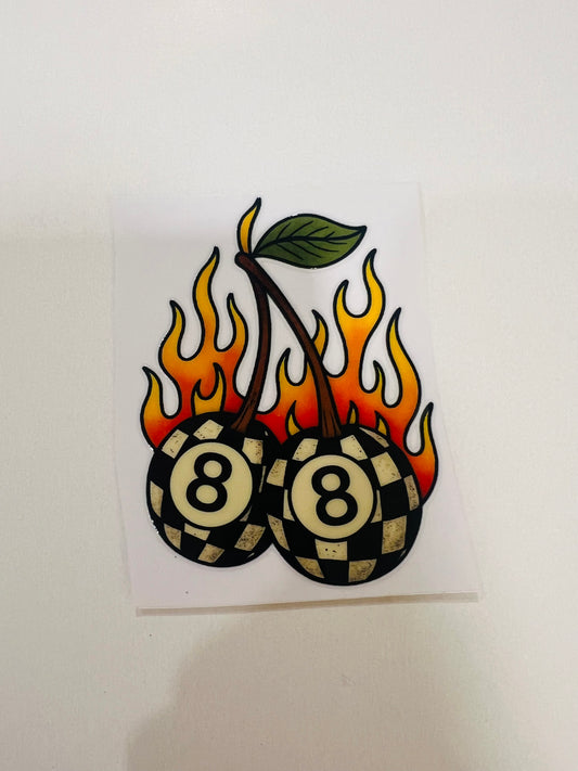 2751-Flaming 8 Ball