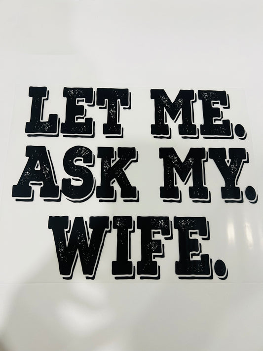 493-Let Me Ask My Wife