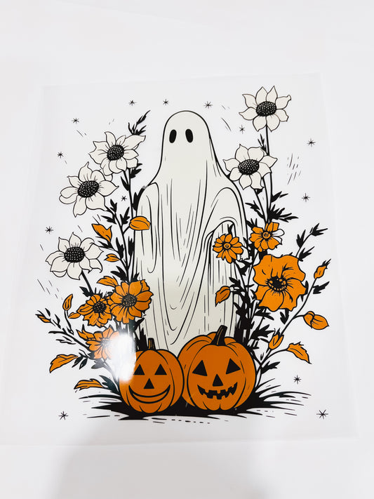 360-Floral Ghost & Pumpkins