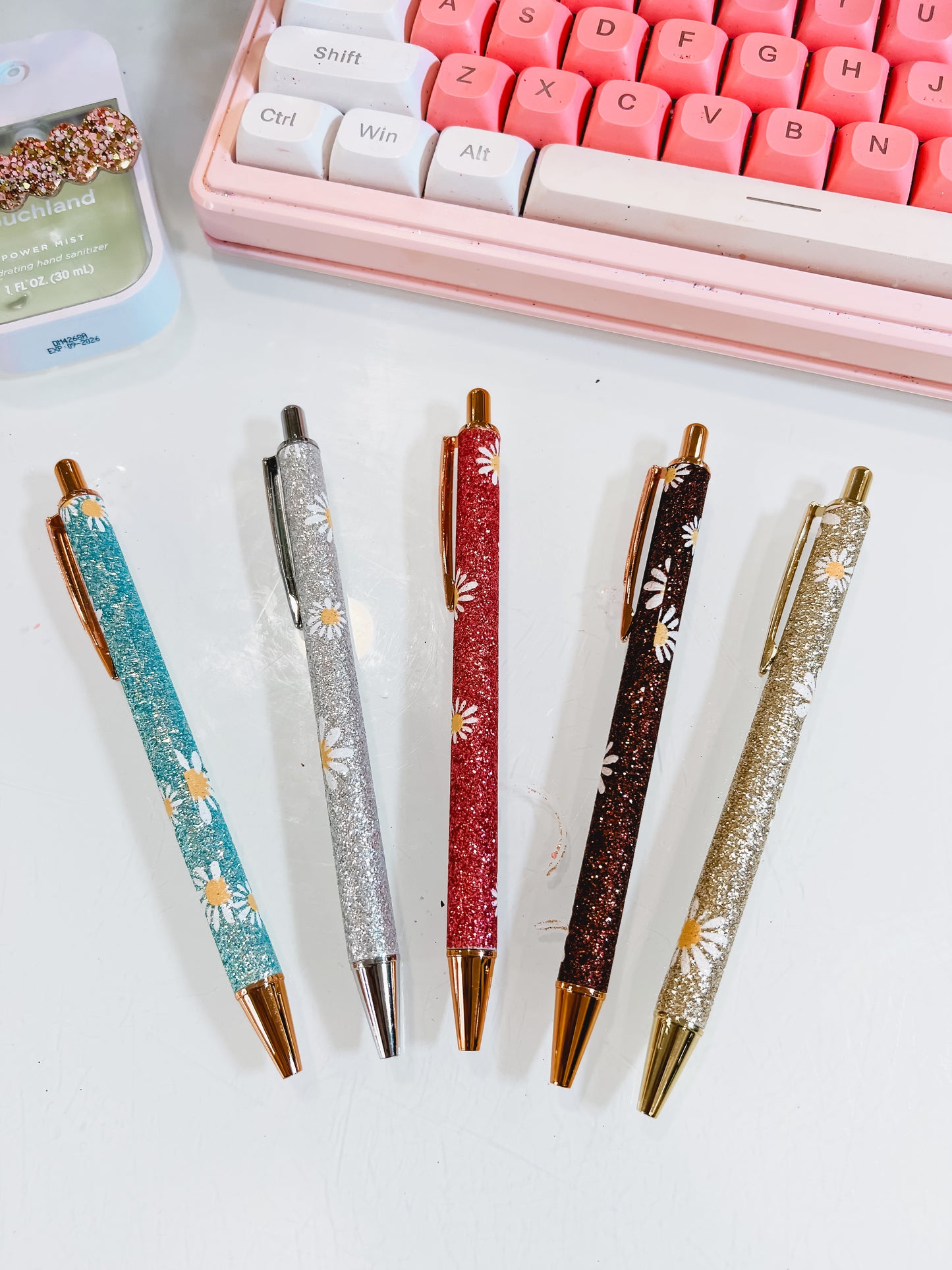 Daisy Glitter Ballpoint Pen