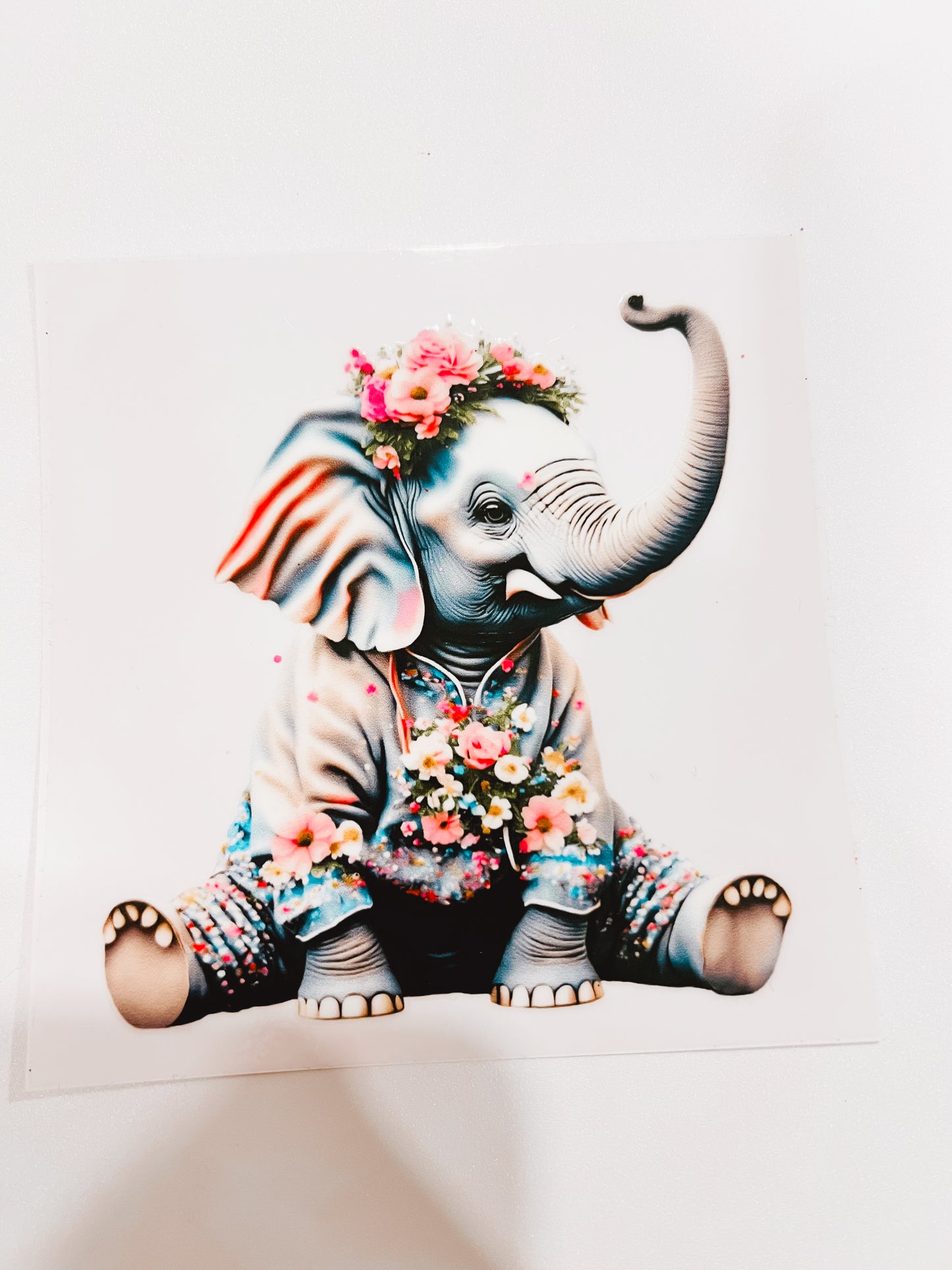 2843-Floral Elephant