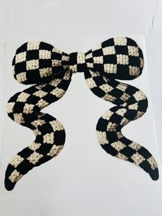 623-Checkered Bow