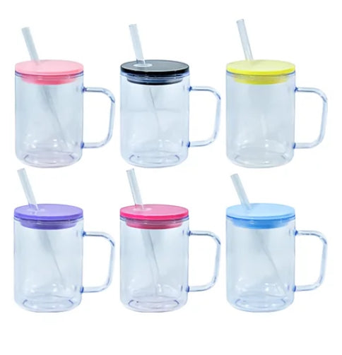 Acrylic Snowglobe Mug w/ Color Lid