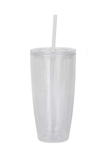 24oz Acrylic Snowglobe Tumbler